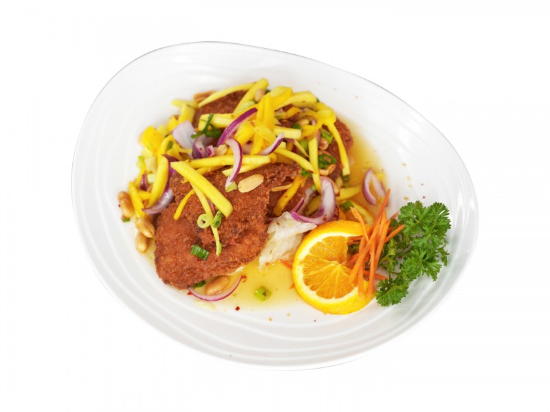 Crispy Fish Mango Tango