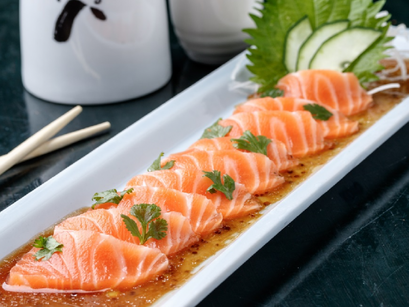 Salmon Carpaccio.