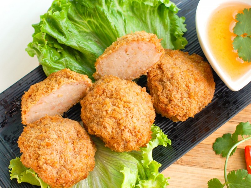 Golden Shrimp Cake