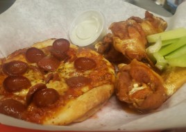 Personal Pie (1 Item) + 5 Wings