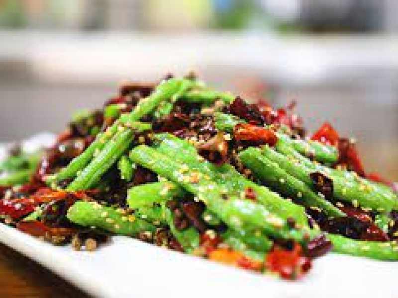 String Bean with Ground Pork Dinner
