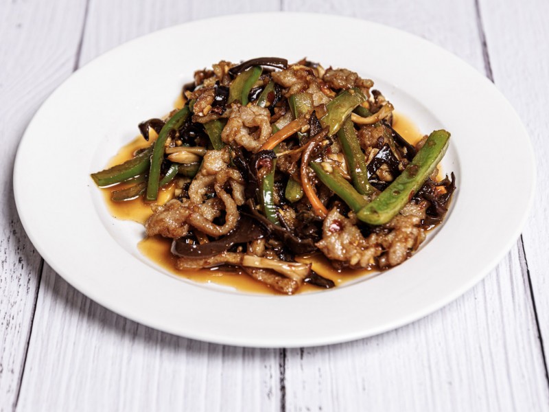 Shredded Pork with Garlic Sauce Lunch