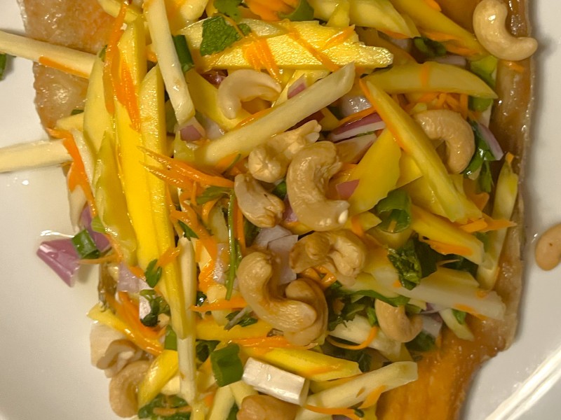 Yum-Mango Salad with Trout