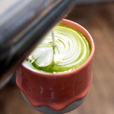 Organic Matcha Rose Latte