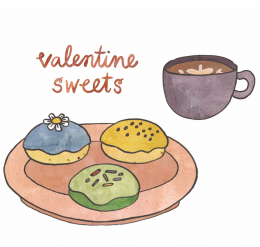 Valentine Sweets Organic Bakery & Café logo