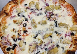 Artichoke and Feta Cheese Pizza