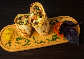 Pork Charcoal Shawarma Wrap