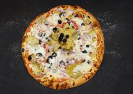 Artichoke and Feta Cheese Pizza