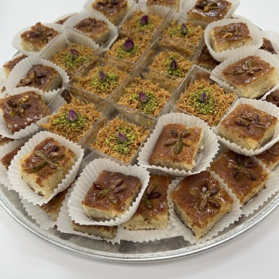 Nammoura and knafe Cups Tray 