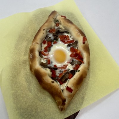 Small Veggie Khachapuri 1/2 Size (One Egg)