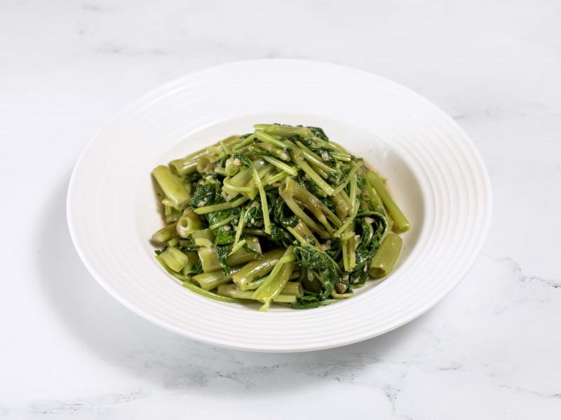 Stir-fried morning glory